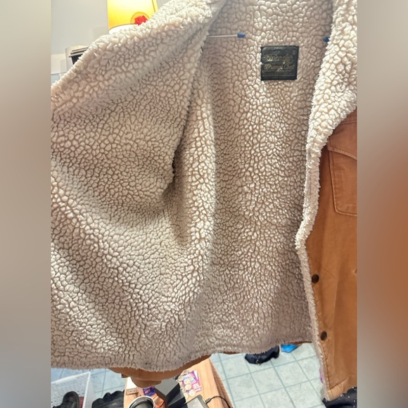 Vintage 1970s Wrangler Corduroy Sherpa Lined Jacket - Picture 4 of 11